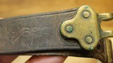 Original U.S. WWII M1907 Pattern Boyt 42 Leather Short Sling Section with Brass Hardware for M1 Garand - 13 of 13