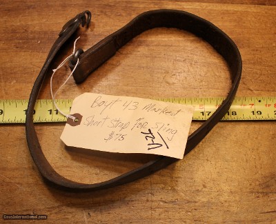 Original U.S. WWII M1907 Pattern Boyt 43 Leather Short Sling Section for M1 Garand