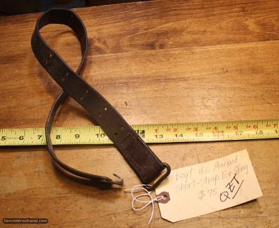 Original U.S. WWII M1907 Pattern Boyt 43 Leather Short Sling Section for M1 Garand
