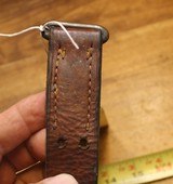 Original U.S. WWII M1907 Pattern Boyt 43 or 44 Leather Short Sling Section for M1 Garand - 12 of 23
