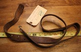 Original U.S. WWII M1907 Pattern Milsco 43 Leather Long Sling Section for M1 Garand - 1 of 25