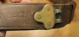 WW2 USGI Original U.S. WWII M1907 Leather Sling marked Boyt 42 with a Bent Hook - 25 of 25