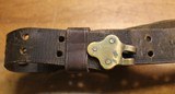 WW2 USGI Original U.S. WWII M1907 Leather Sling marked Boyt 42 with a Bent Hook - 3 of 25