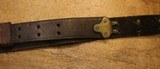 WW2 USGI Original U.S. WWII M1907 Leather Sling marked Boyt 42 with a Bent Hook - 19 of 25