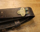 WW2 USGI Original U.S. WWII M1907 Leather Sling marked Boyt 42 with a Bent Hook - 6 of 25