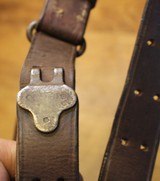 WW2 USGI Original U.S. WWII M1907 Leather Sling marked Boyt 42  With Steel Hooks - 18 of 25