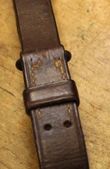 WW2 USGI Original U.S. WWII M1907 Leather Sling marked Boyt 42  With Steel Hooks - 6 of 25