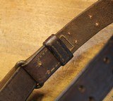 WW2 USGI Original U.S. WWII M1907 Leather Sling marked Boyt 42  With Steel Hooks - 17 of 25