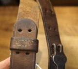 WW2 USGI Original U.S. WWII M1907 Leather Sling marked Boyt 42  With Steel Hooks - 9 of 25