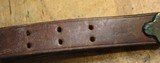 WW2 USGI Original U.S. WWII M1907 Leather Sling marked Boyt 42 With Brass Hooks - 13 of 22