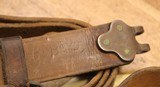 WW2 USGI Original U.S. WWII M1907 Leather Sling marked Boyt 43 - 2 of 25