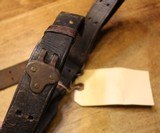 WW2 USGI Original U.S. WWII M1907 Leather Sling marked Boyt 43 Dyed Black Marine ? - 5 of 25