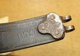 WW2 USGI Original U.S. WWII M1907 Leather Sling marked Boyt 43 Dyed Black Marine ? - 24 of 25