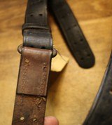 WW2 USGI Original U.S. WWII M1907 Leather Sling marked Boyt 43 Dyed Black Marine ? - 20 of 25