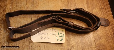 WW2 USGI Original U.S. WWII M1907 Leather Sling marked Milsco 44