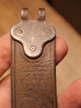 WW2 USGI Original U.S. WWII M1907 Leather Sling marked Milsco 43 - 17 of 25