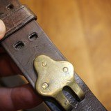 WW1 USGI Original U.S. WWI M1907 Leather Sling marked J.C.S.  Co. C.E.B. - 8 of 23
