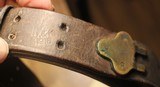 Original WWI U.S. GI issue M1907 Leather Sling for the 1903 Springfield and U.S. M1917 Enfield Rifle Leather Sling marked G.&K. 1918 - 17 of 25