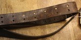 Original WWI U.S. GI issue M1907 Rifle Leather Sling marked W.T. & B.Co 1919 - 6 of 16