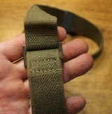 Original USGI Cotton  M1 Garand \ Springfield Rifle Sling.  No marking to date it.  Flat faced buckle, - 17 of 18