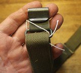 Original USGI Cotton  M1 Garand \ Springfield Rifle Sling.  No marking to date it.  Flat faced buckle, - 9 of 18