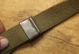 Original USGI Cotton  M1 Garand \ Springfield Rifle Sling.  We see a marking or MRT 43, it could be 48 - 4 of 20