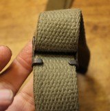 Original USGI Cotton  M1 Garand \ Springfield Rifle Sling.  We see a marking or MRT 43, it could be 48 - 6 of 20