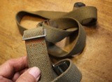 Original USGI Cotton  M1 Garand \ Springfield Rifle Sling.  We see a marking or MRT 43, it could be 48 - 18 of 20