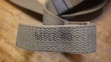Original USGI Cotton  M1 Garand \ Springfield Rifle Sling.  We see a marking or MRT 43, it could be 48 - 15 of 20