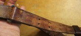 US Army USMC Marine WW2 HICKOK 3 PRONG LEATHER BAR SLING 1943 Rifle Carrier - 15 of 20