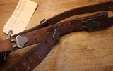 US Army USMC Marine WW2 HICKOK 3 PRONG LEATHER BAR SLING 1943 Rifle Carrier - 9 of 20