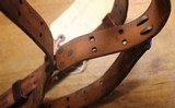 US Army USMC Marine WW2 HICKOK 3 PRONG LEATHER BAR SLING 1943 Rifle Carrier - 11 of 20