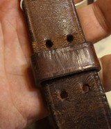 US Army USMC Marine WW2 HICKOK 3 PRONG LEATHER BAR SLING 1943 Rifle Carrier - 18 of 20