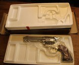 Colt Single Action Army Revolver 44 Special Nickel P1746 3rd Generation 4 3/4" Barrel - 3 of 25