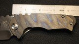 Medford Custom Praetorian Genesis Flamed Ti Tanto Folding Knife - 4 of 25