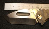 Medford Custom Praetorian Genesis Flamed Ti Tanto Folding Knife - 3 of 25