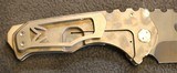 Medford Custom Preatorian Ti Full Size Tanto Blade Folding Knife. - 8 of 25