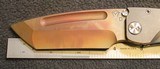 Medford Custom Marauder Tanto Flame Ti (4.25 Vulcan) Folding Knife - 3 of 25