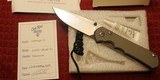 Chris Reeve Sebenza 25 Frame Lock (3.625" Stonewash) Custom Folding Knife - 1 of 25