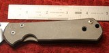 Chris Reeve Large Sebenza 21 Frame Lock (3.625" Stonewash) Blade Custom Folding Knife - 4 of 25