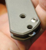 Chris Reeve Large Sebenza 21 Frame Lock (3.625" Stonewash) Blade Custom Folding Knife - 25 of 25