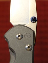 Chris Reeve Large Sebenza 21 Frame Lock (3.625" Stonewash) Blade Custom Folding Knife - 17 of 25