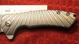 Wilson Combat Defiant Starburst Flipper, Titanium Framelock Custom Knife (Les George) - 4 of 25