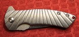 Wilson Combat Defiant Starburst Flipper, Titanium Framelock Custom Knife (Les George) - 16 of 25