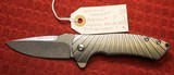 Wilson Combat Defiant Starburst Flipper, Titanium Framelock Custom Knife (Les George)