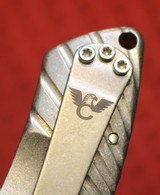 Wilson Combat Defiant Starburst Flipper, Titanium Framelock Custom Knife (Les George) - 13 of 25