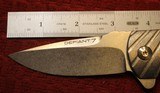 Wilson Combat Defiant Starburst Flipper, Titanium Framelock Custom Knife (Les George) - 3 of 25
