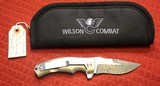 "Damascus Valmara" by Les George | Custom Alliance #32 by Wilson Combat Folding Knife - 3 of 25