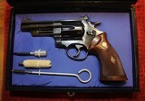 Smith & Wesson 44 Magnum 4"  Pre 29 4 Screw Blue with Black Box, Tools and S&W Letter. - 2 of 25
