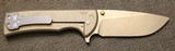 Ferrum Forge + Chaves Veloz Flipper Knife Plain Gray (3.125" Stonewash) FFKW Custom - 2 of 25